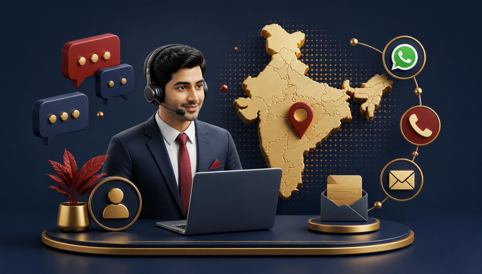I R Research customer support connecting across India